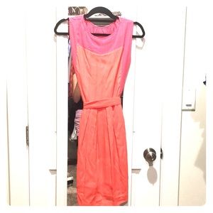 Madewell bright pink dress